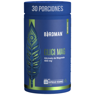 Glicinato de Magnesio 400mg - 120 Cápsulas
