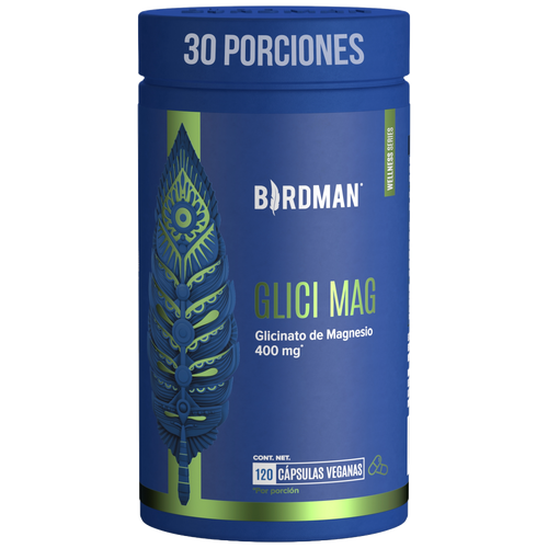 Glicinato de Magnesio - 120 Cápsulas - 30 Porciones Pack