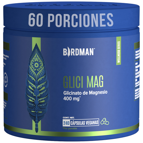 Glicinato de Magnesio 400mg - 240 Cápsulas