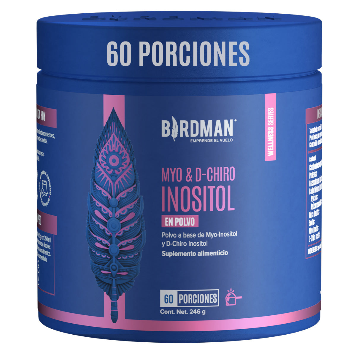 Myo & D-Chiro Inositol en Polvo - 60 Porciones - 246 g