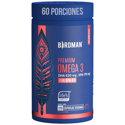 Premium Omega 3 - DHA 620mg & EPA 170mg - 120 Cápsulas