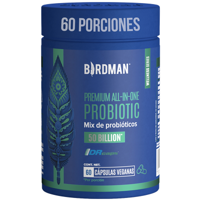 Premium All-In-One Probiotic - Probióticos con 50 Billones de UFC - 60 Cápsulas