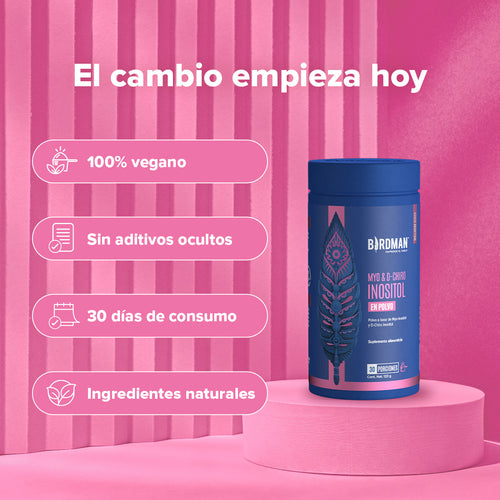 Myo & D-Chiro Inositol en Polvo - Ratio 40:1 - 123 g