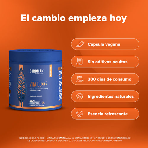 Vitamina D3 + K2 - 300 Porciones PACK