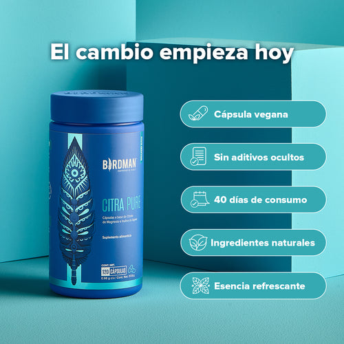 Citrato de Magnesio - 120 Cápsulas - 40 Porciones Pack