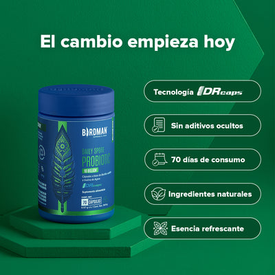 Daily Spore Probiotic - Probióticos con 10 Billones de UFC - 70 Cápsulas