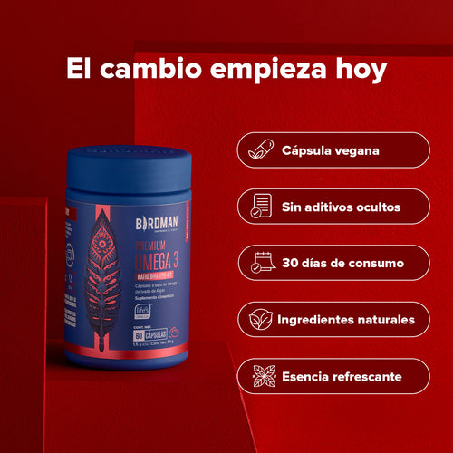 Premium Omega 3 - 60 Cápsulas - 30 Porciones - Pack
