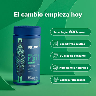 Premium All-In-One Probiotic - Probióticos con 50 Billones de UFC - 120 Cápsulas