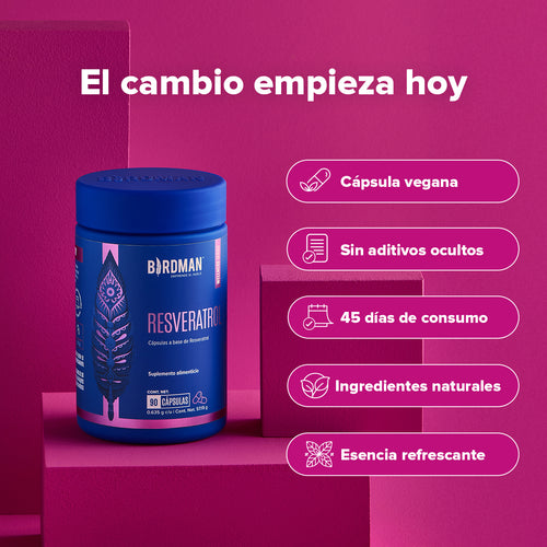 Resveratrol - 45 Porciones - Pack