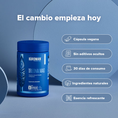 Treonato de Magnesio 160mg - 90 Cápsulas