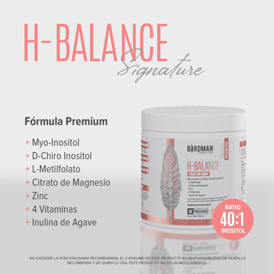 H-Balance: Inositol con Magnesio y Vitaminas - Sin Sabor - 222g
