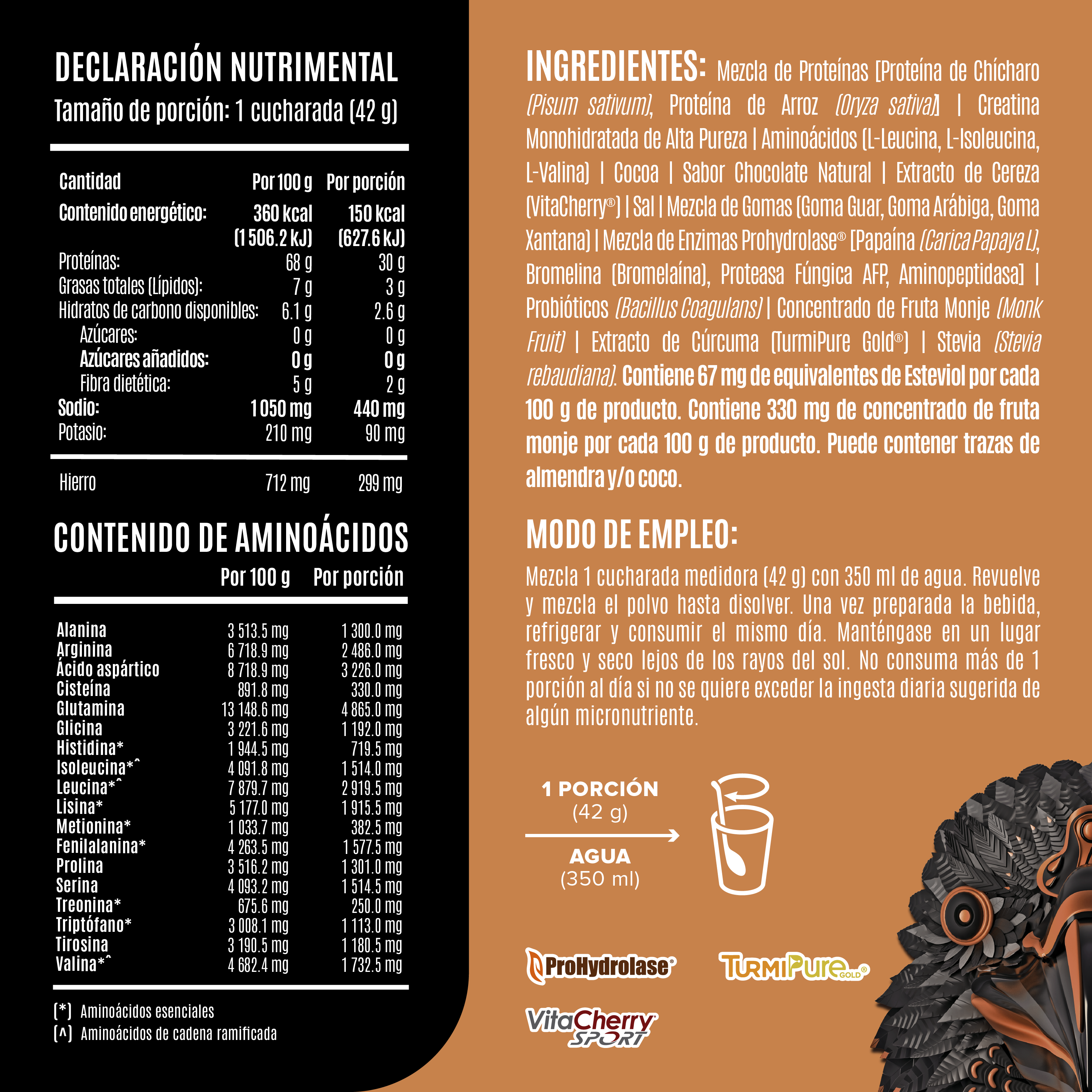 Falcon Performance Choco Bronze 1.14 kg - 30 Servicios pack