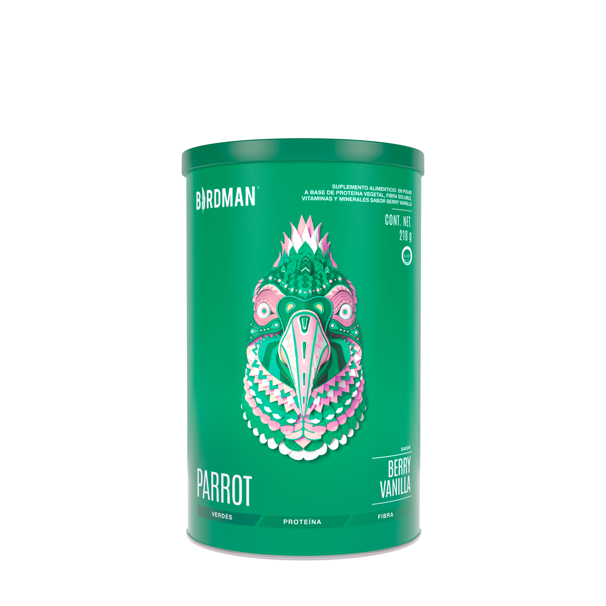 Parrot Greens & Protein Berry Vainilla 210 g - 7 Servicios