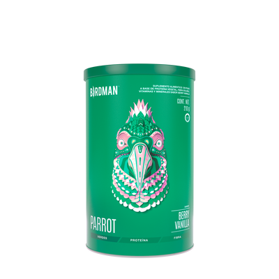 Parrot Greens & Protein Proteína en Polvo con Verdes & Vitaminas - Berry Vainilla 210 g