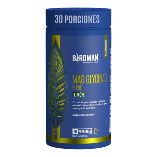 Mag Glycinate Blend - Glicinato y Citrato de Magnesio - Sabor Limón - 30 Porciones