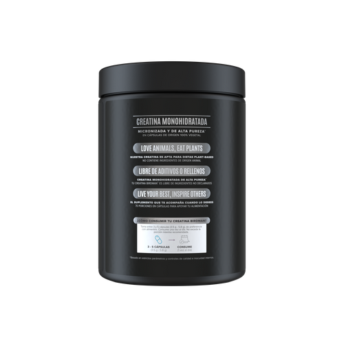 Creatina Monohidratada en Cápsulas 350 Cápsulas, Preworkout, 70 Porciones, Sin Sabor