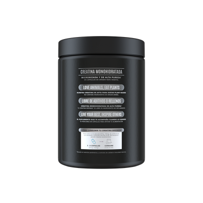 Creatina Monohidratada en Cápsulas 350 Cápsulas, Preworkout, 70 Porciones, Sin Sabor