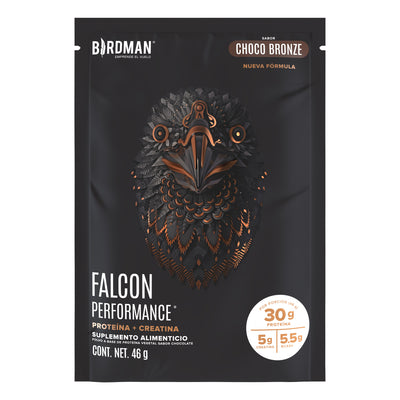 Falcon Performance Proteína en Polvo con Creatina & BCAAs - Choco Bronze 10 Pack Sobres