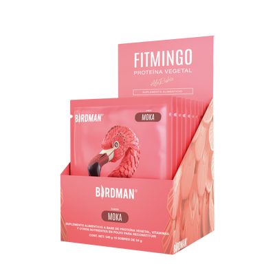 Fitmingo Protein Proteína en Polvo con Inositol & Vitaminas - Moka 10 pack sobres
