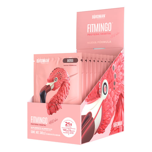 Fitmingo Protein Proteína en Polvo con Inositol & Vitaminas - Moka 10 pack sobres