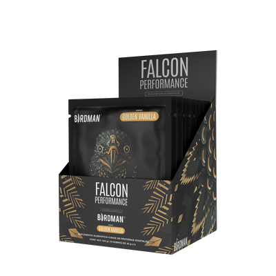Falcon Performance Proteína en Polvo con Creatina & BCAAs - Golden Vanilla 10 Pack Sobres