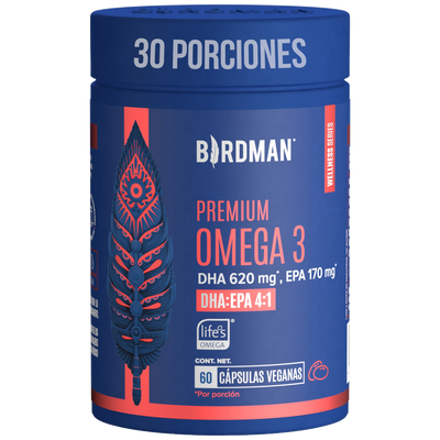 Premium Omega 3 - DHA 620mg & EPA 170mg - 60 Cápsulas