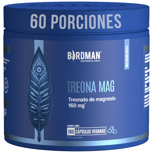 Treonato de Magnesio 160mg - 180 Cápsulas