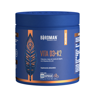 Vitamina D3 + K2 - 400UI - 300 Cápsulas