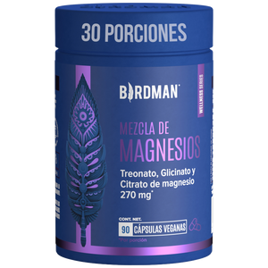Mag Trifecta 3 en 1: Citrato, Glicinato y Treonato de Magnesio - 90 Cápsulas - Pack