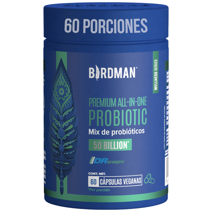 Premium All-In-One Probiotic - Probióticos con 50 Billones de UFC - 60 Cápsulas - 60 Porciones