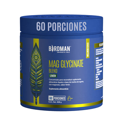 Mag Glycinate Blend - Glicinato y Citrato de Magnesio en Polvo - Sabor Limón - 60 Porciones