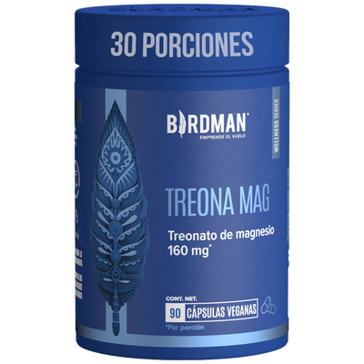 Treonato de Magnesio - 90 Cápsulas - 30 Porciones