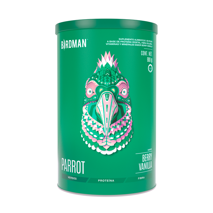 Parrot Greens & Protein Berry Vainilla 900 g
