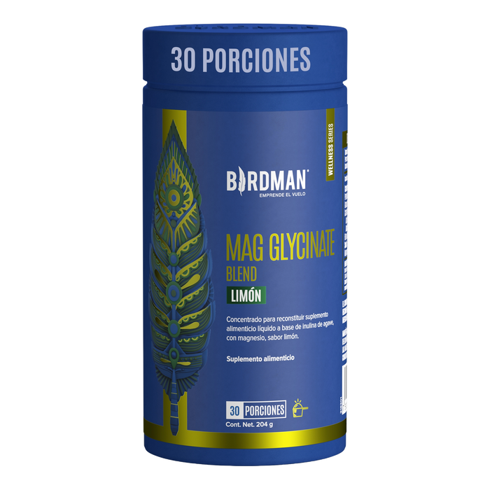 Mag Glycinate Blend - Glicinato y Citrato de Magnesio - Sabor Limón - 30 Porciones Pack