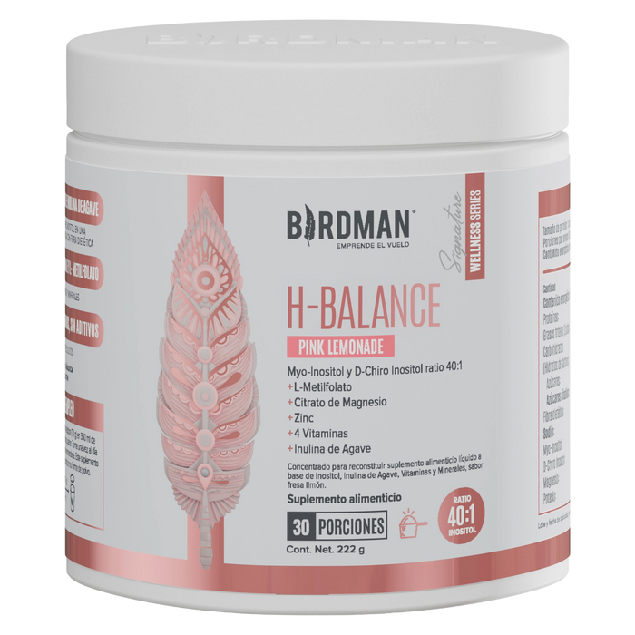 H-Balance: Inositol con Magnesio y Vitaminas - Pink Lemonade - 222g