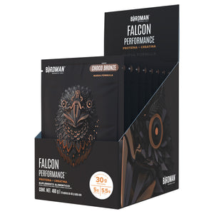 Falcon Performance Proteína en Polvo con Creatina & BCAAs - Choco Bronze 10 Pack Sobres