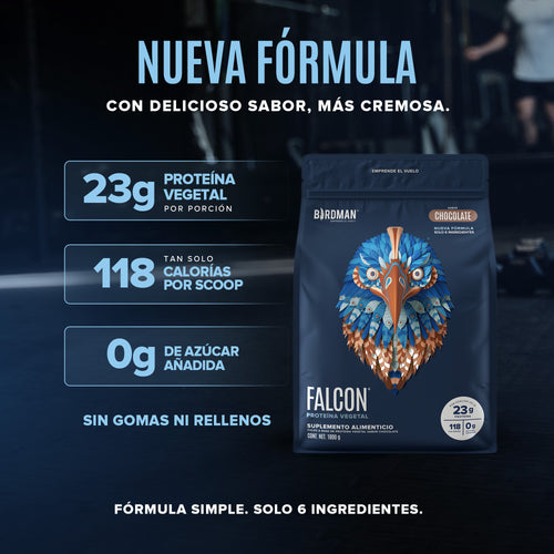 Falcon Protein: Proteína Vegana en Polvo - Chocolate 1.8 kg