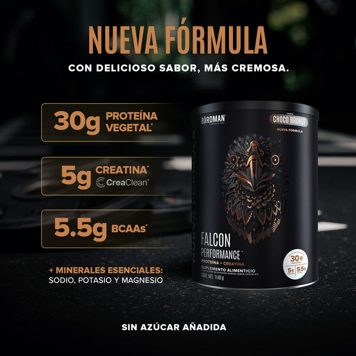 Falcon Performance Proteína en Polvo con Creatina & BCAAs - Choco Bronze 1.14 kg