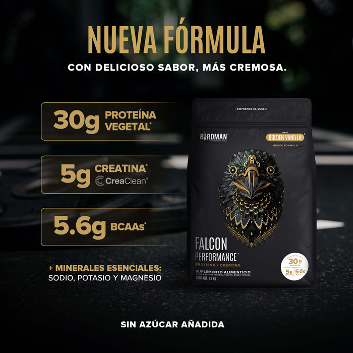 Falcon Performance Proteína en Polvo con Creatina & BCAAs - Golden Vanilla 1.9 kg