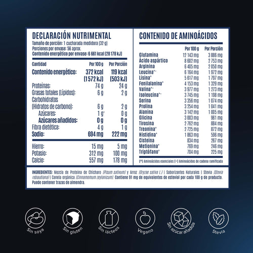 Falcon Protein: Proteína Vegana en Polvo - Vainilla 1.8 kg