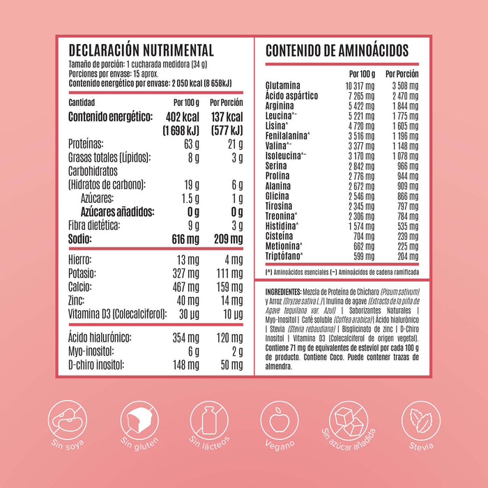 Fitmingo Protein Proteína en Polvo con Inositol & Vitaminas - Moka 510 g