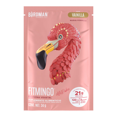 Fitmingo Protein Proteína en Polvo con Inositol & Vitaminas - Vainilla 10 pack sobres