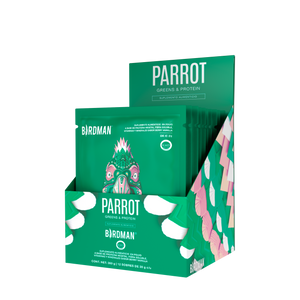 Parrot Greens & Protein Proteína en Polvo con Verdes & Vitaminas - Berry Vainilla 12 Pack Sobres