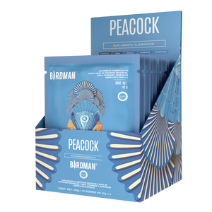 Peacock Plant Meal Proteína en Polvo con 11 Vitaminas & Omega 3 - Coco-Vainilla 10 Pack Sobres