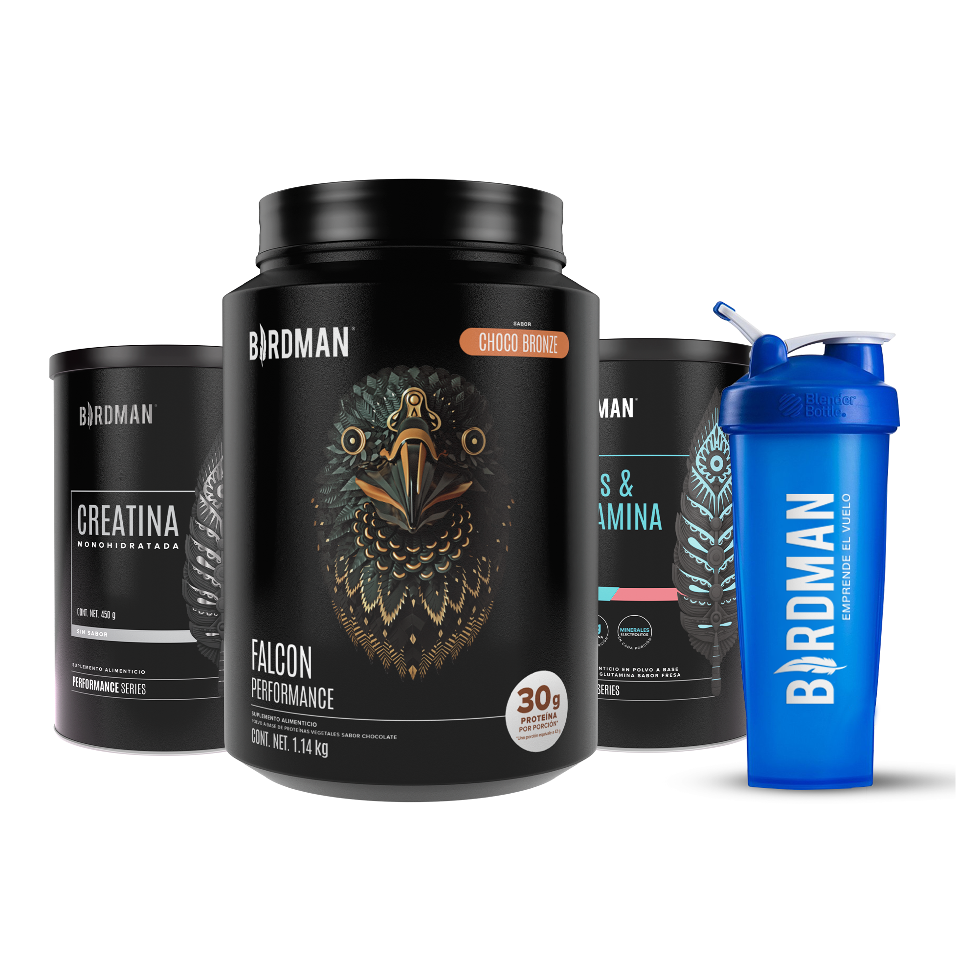 Performance Pack - Falcon Performance 1.140kg + Creatina + BCAAs + Shaker