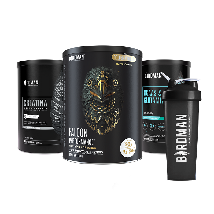 Performance Pack - Falcon Performance 1.140kg + Creatina + BCAAs + Shaker Bundle