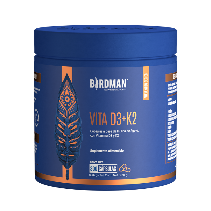Vitamina D3 + K2 - 300 Porciones